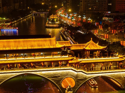 Chengdu:Chengdu Night Cruise Tour including Hotpot Dinning Experience