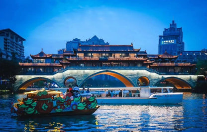 Chengdu:Chengdu Night Cruise Tour including Hotpot Dinning Experience