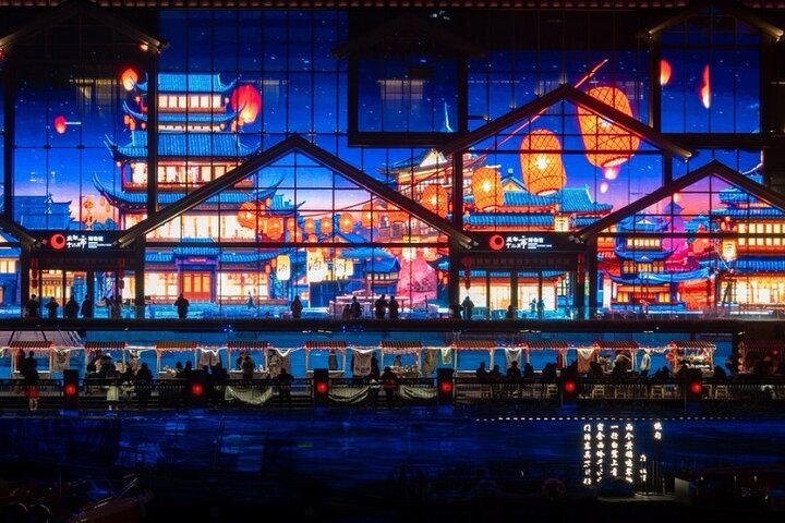 Chengdu:Chengdu Night Cruise Tour including Hotpot Dinning Experience
